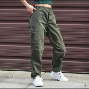 Vintage forest green cargo pants  sz26-31